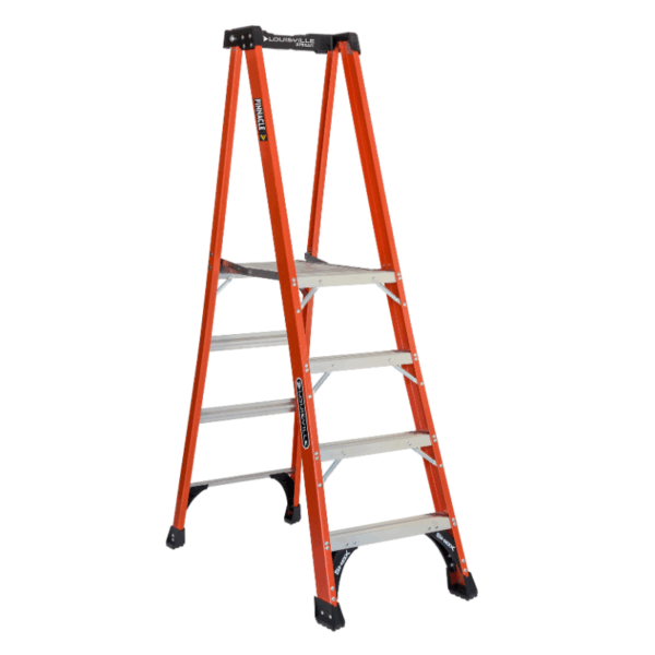 Escalera de Fibra de Vidrio tipo Tijera con Plataforma Serie FDJP