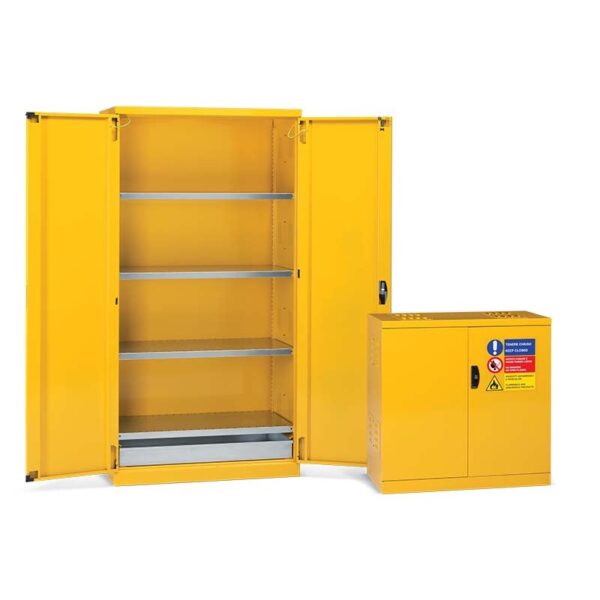 Armario De Seguridad Para Pinturas Y Solventes Con Puertas