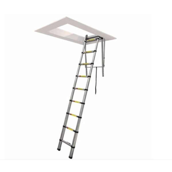 Escalera Altillo Telescópica Rebatible De Aluminio