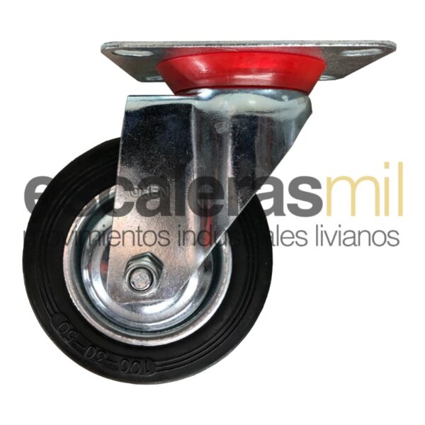 Rueda Con Llanta De Chapa y Banda Goma