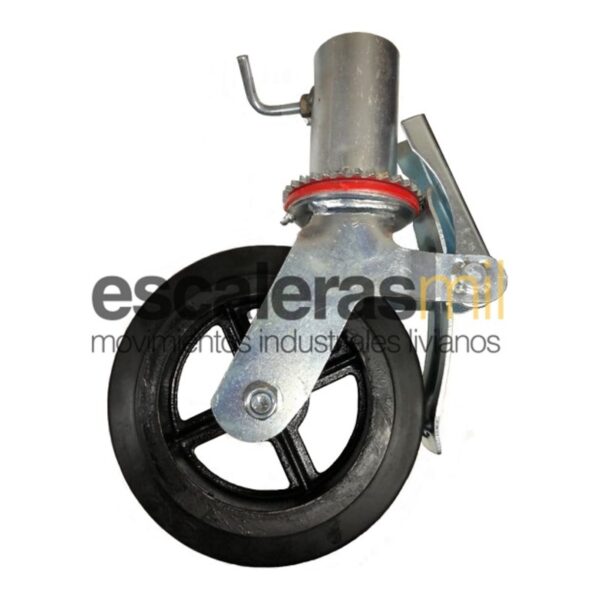 Rueda De Fundición y Goma Para Andamio Tubular Reforzada