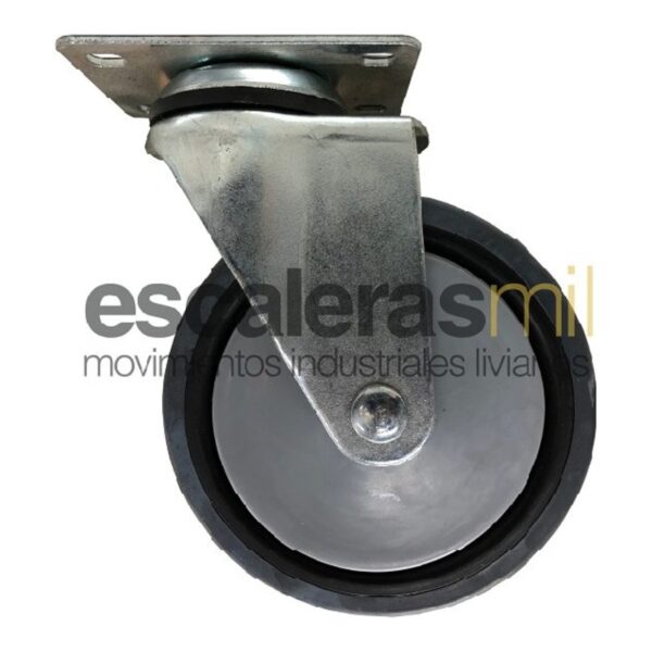 Ruedas De Pvc Para Carro De Supermercado Con Ruleman Y Base